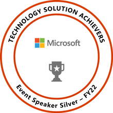 Microsoft Event Speaker Silver Award